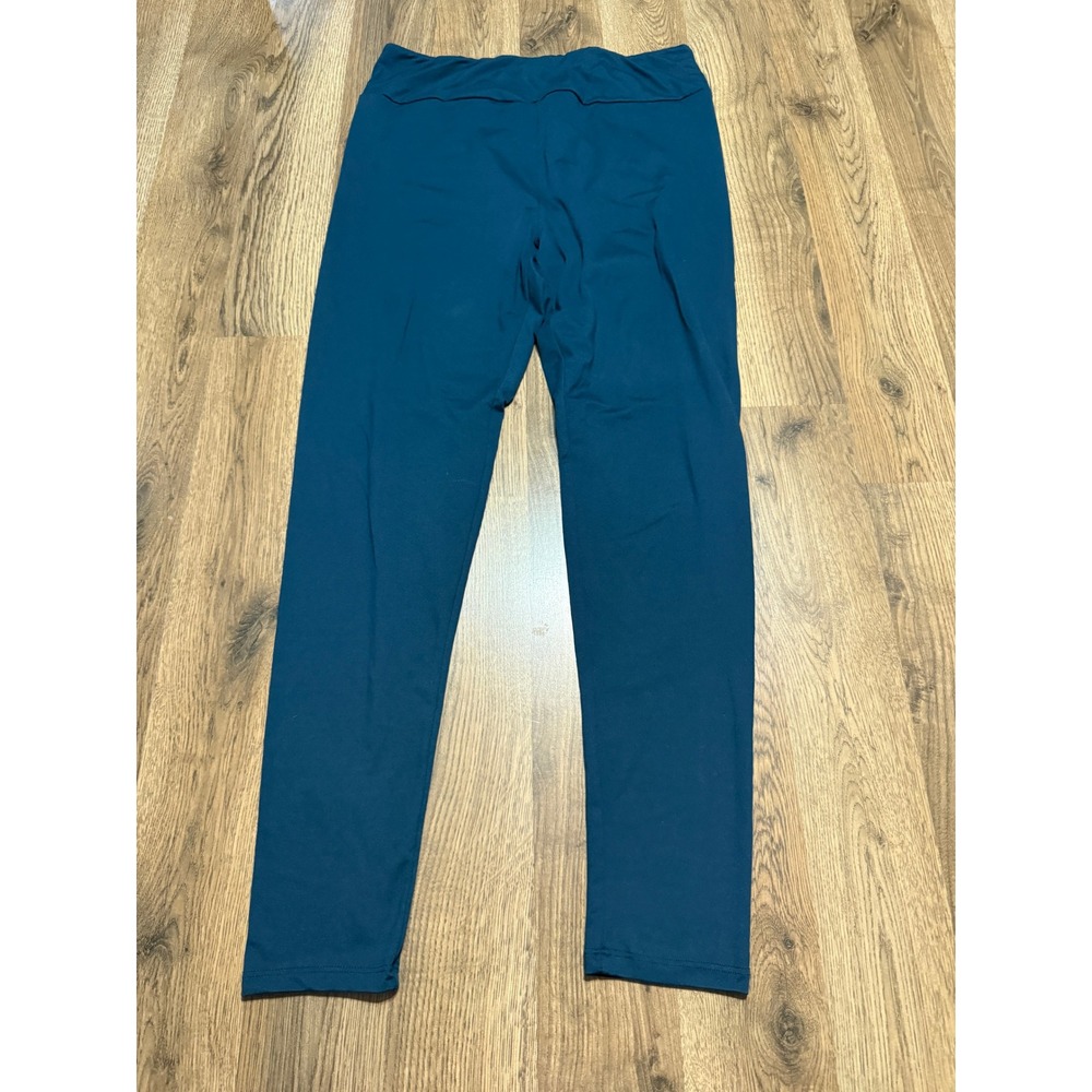 Lularoe Pants Women's Size 12-18 Blue Leggings Pull On High Rise Activewear